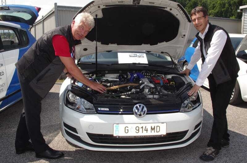 © AVL Hubert Friedl (AVL Produktmanager), Peter Pötscher (Leiter AVL Konzeptfahrzeuge) (v.l.).