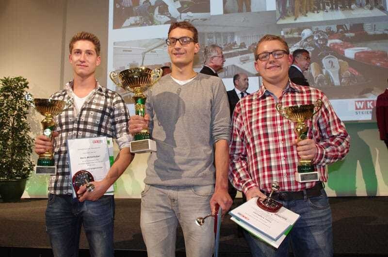 © Staatsmeisterschaft Mario Mitterhuber (2. Platz), Marcel Müller (1. Platz), Felix Voglhofer (3. Platz) (v.l.)