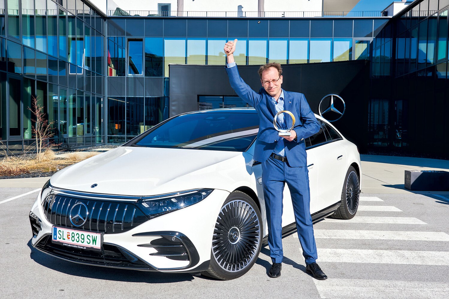 © ÖAMTC / Erich Reismann Der "Wegweiser" ging dieses Jahr an Mercedes-Benz für den EQS.