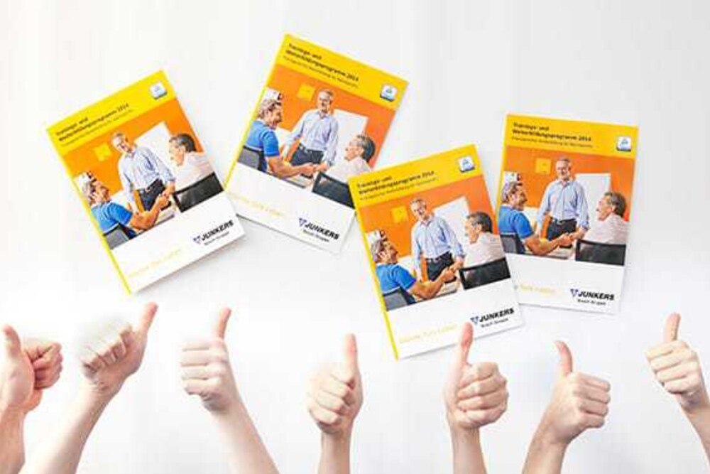 © Junkers
Alle Daumen hoch – Das neue Trainings- und Weiterbildungsprogramm von Junkers ist da.