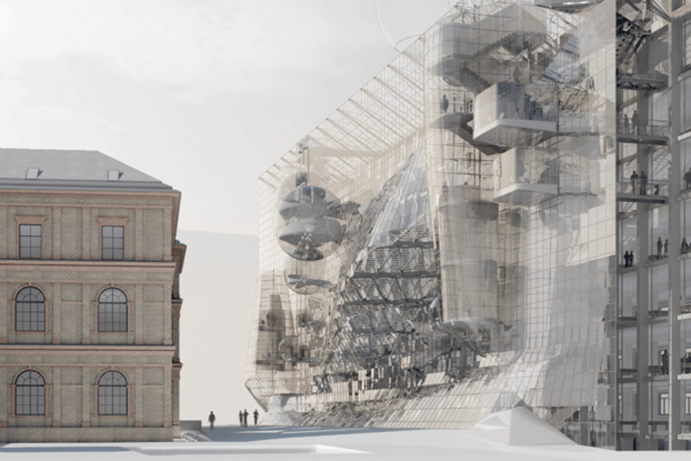© Visualisierung: Wolfgang Tschapeller
Siegerprojekt des Wettbewerbs Erweiterung Universität für angewandte Kunst von Wolfgang Tschapeller ZT GmbH | sglw architekten