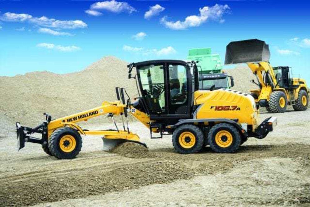 © Foto: New Holland
Baut auf den legendären O&K-Geräten auf: Grader von New Holland. Baut auf den legendären O&K-Geräten auf: Grader von New Holland.