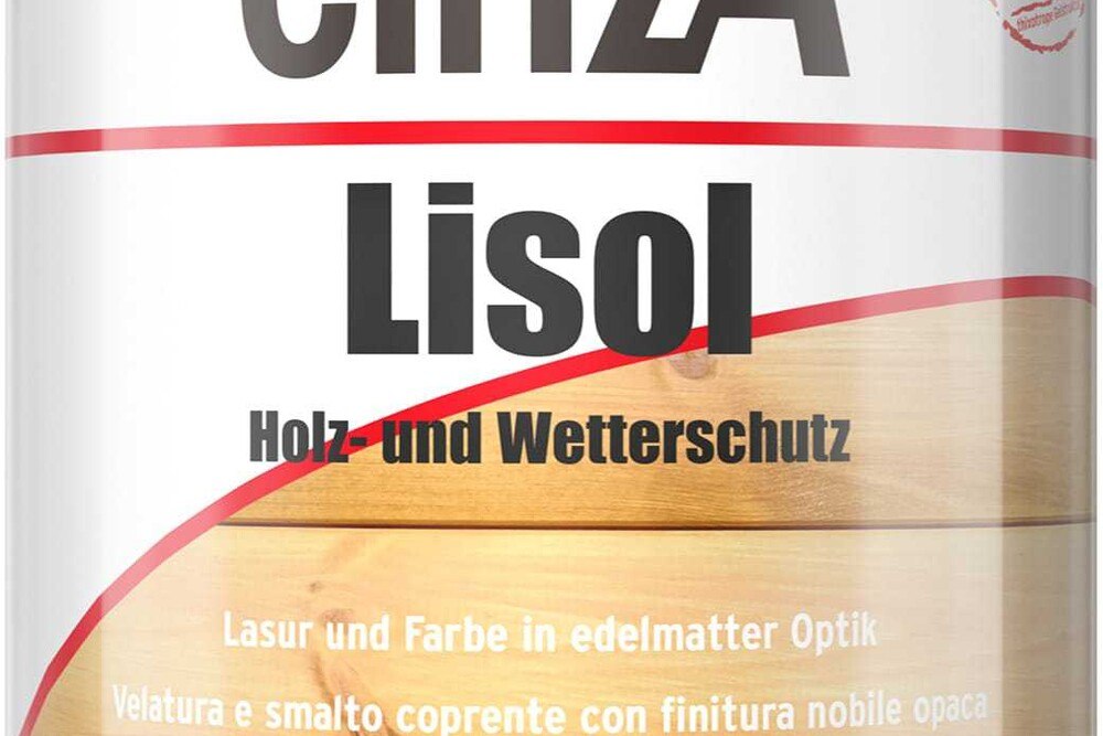 © einzA einzA Lisol Holz- und Wetterschutz ist die erste edelmatte Lasur und Wetterschutzfarbe auf Mattölbasis.