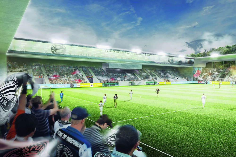Die angestrebte große Lösung: So könnte der Wiener Sportclubplatz in Zukunft aussehen.
© Treberspurg/schreinerkastler.at Die angestrebte große Lösung: So könnte der Wiener Sportclubplatz in Zukunft aussehen.