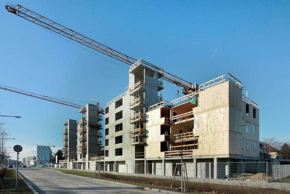 © proHolz
In der Wagramer Straße entsteht derzeit Österreichs In der Wagramer Straße entsteht derzeit Österreichs