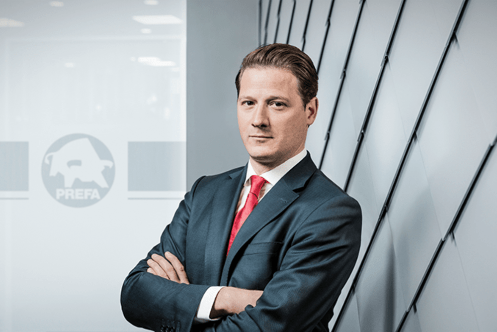 © Prefa
Leopold Pasquali ist neuer Geschäftsführer der Prefa-Gruppe. Leopold Pasquali ist neuer Geschäftsführer der Prefa-Gruppe.