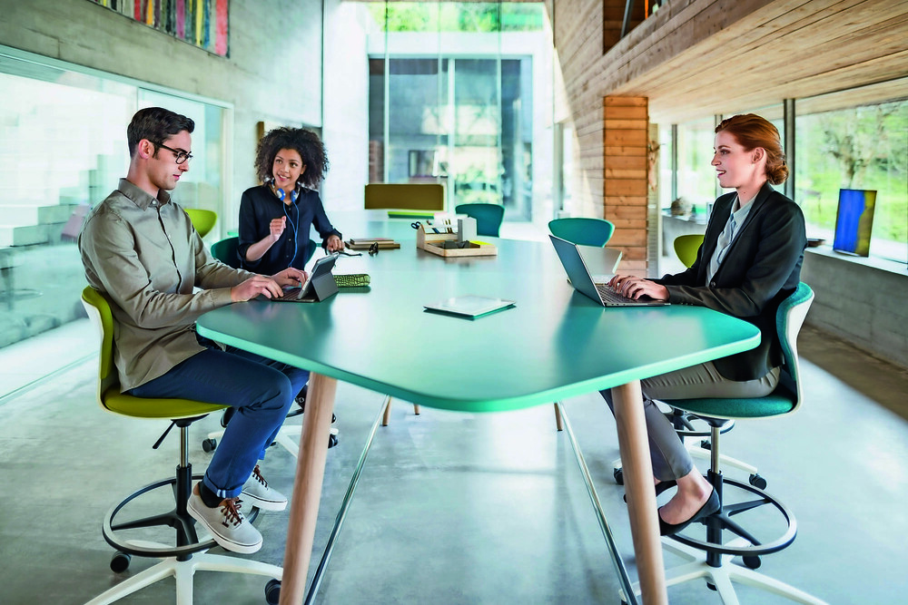 © Sedus Das modulare Systeme erlaubt eine schnelle Neukonfiguration des Arbeitsplatzes.