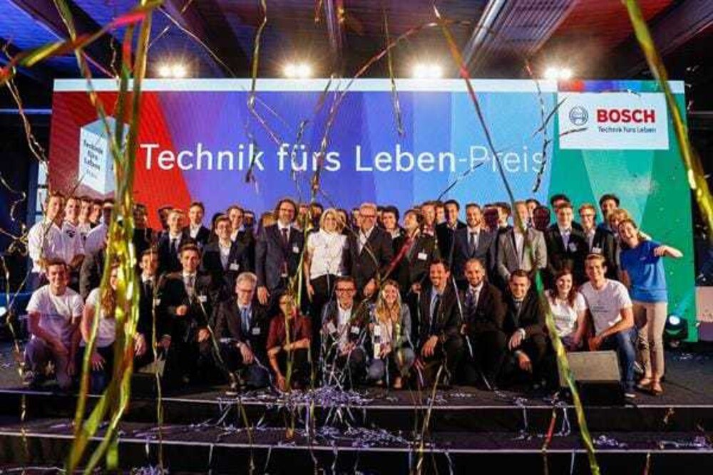 Die Verleihung des Technik fürs Leben-Preises erfolgte am ersten Festabend.
© Bosch/Christian Husar Die Verleihung des Technik fürs Leben-Preises erfolgte am ersten Festabend.