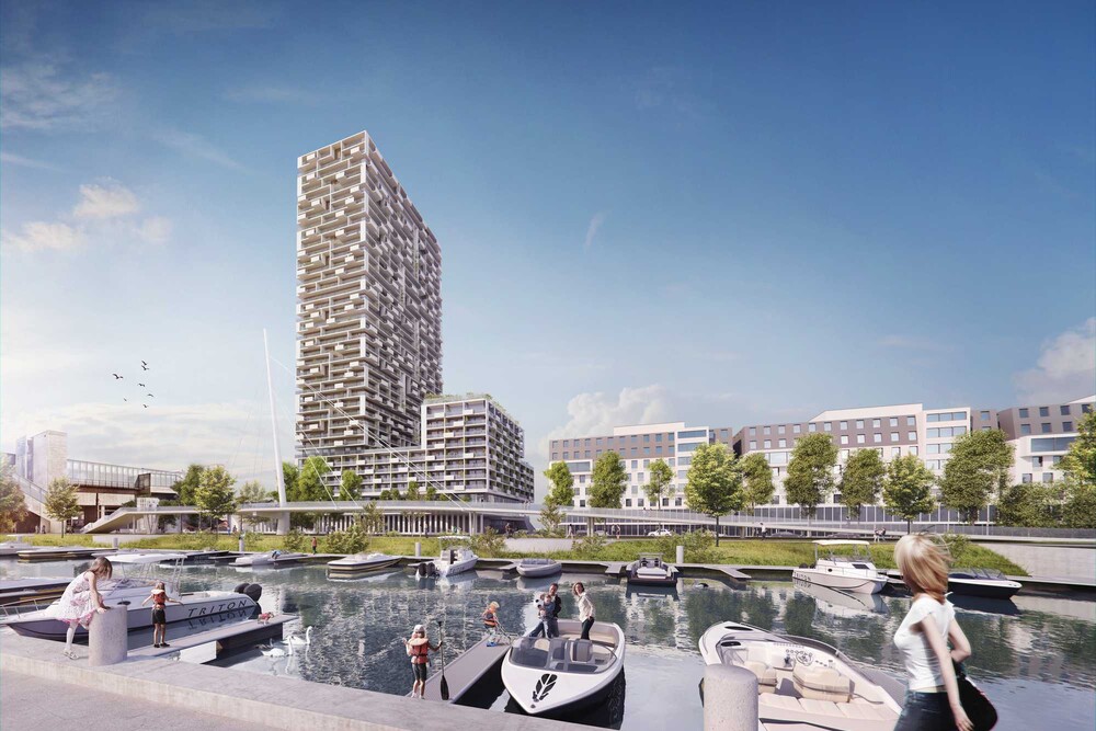 © Zechner & Zechner
Der Marina Tower beherbergt nach Fertigstellung 500 hochwertige Wohneinheiten. Der Marina Tower beherbergt nach Fertigstellung 500 hochwertige Wohneinheiten.