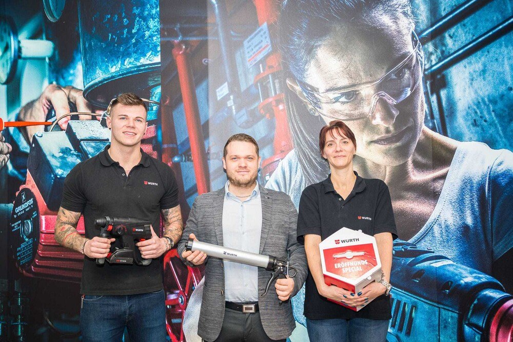 © Würth
Das Würth Team in der Gumpendorfer Straße 19 freut sich darauf, in Sachen Montage beraten zu dürfen. Das Würth Team in der Gumpendorfer Straße 19 freut sich darauf, in Sachen Montage beraten zu dürfen.