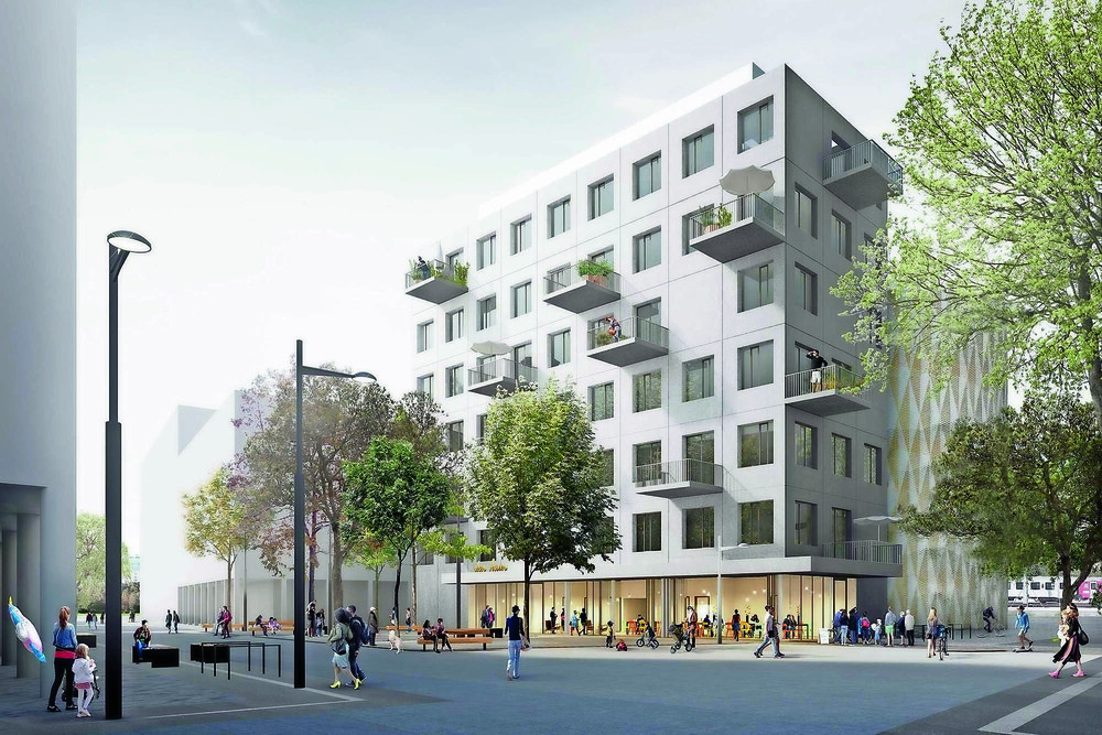 © Rendering: Franz & Sue
Der Stadtelefant im Sonnwendviertel, Architektur: Franz&Sue Der Stadtelefant im Sonnwendviertel, Architektur: Franz&Sue