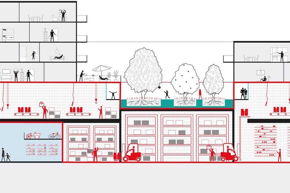 © StudioVlayStreeruwitz
Arbeiten und Wohnen an einem Ort schafft viele Synergien, bedingt allerdings von Beginn an die Zusammenarbeit zwischen Stadt und Wirtschaft, ressortübergreifend und interdisziplinär. Arbeiten und Wohnen an einem Ort schafft viele Synergien, bedingt allerdings von Beginn an die Zusammenarbeit zwischen Stadt und Wirtschaft, ressortübergreifend und interdisziplinär.