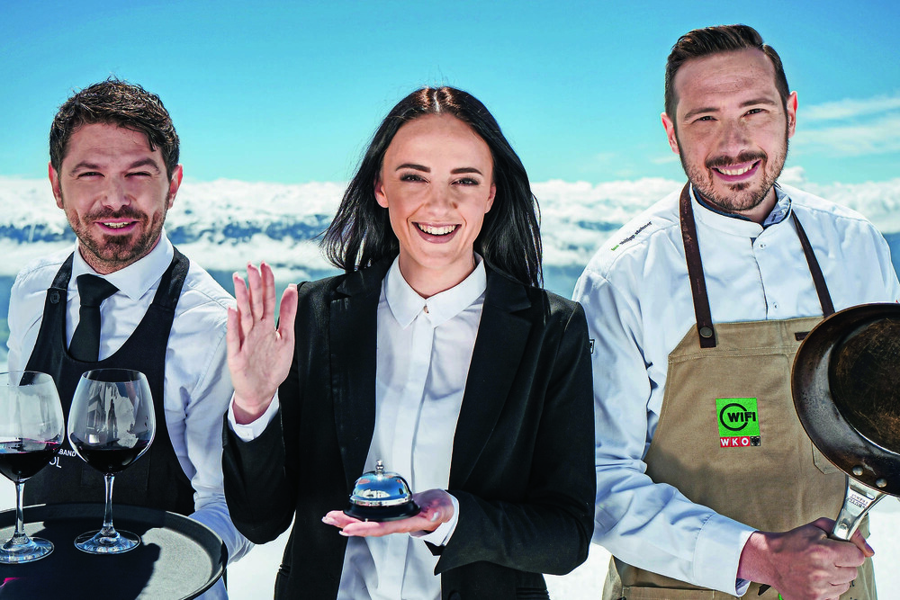 © Wifi Tirol
„Talents for Tourism“ startet im Herbst 2019 am WIFI Tirol mit einer Spezialförderung für teilnehmende Hotellerie- und Gastronomiebetriebe. „Talents for Tourism“ startet im Herbst 2019 am WIFI Tirol mit einer Spezialförderung für teilnehmende Hotellerie- und Gastronomiebetriebe.