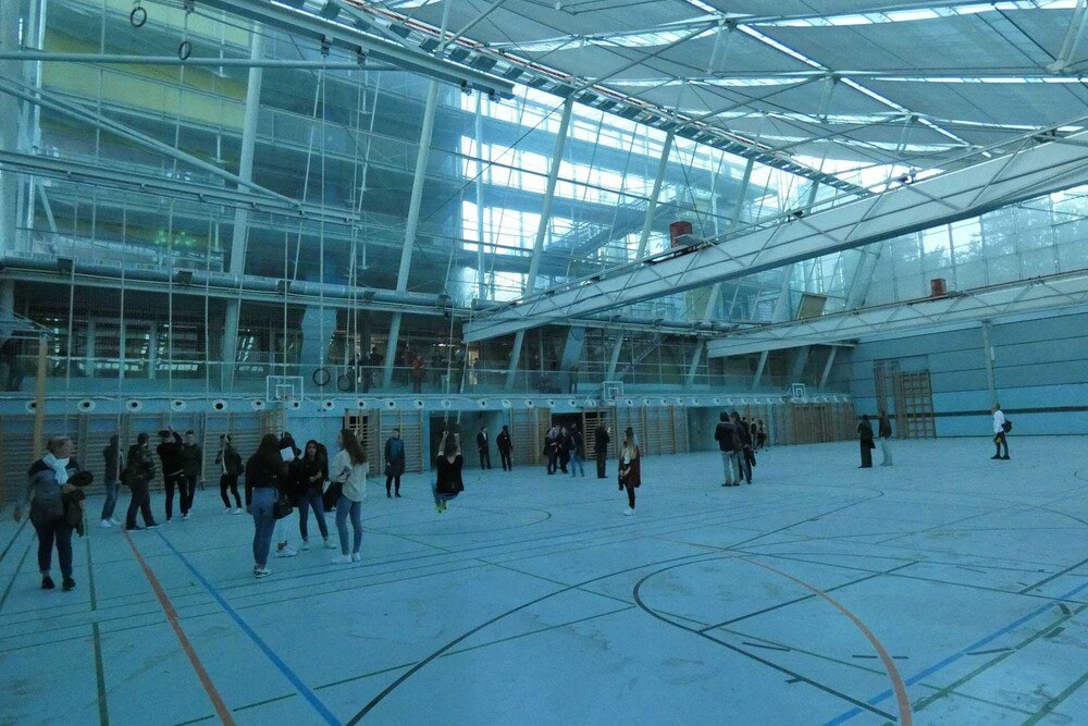 Helmut Richter: Informatik-Doppel-Hauptschule am Kinkplatz in Wien 14, Demo Lecture am Tag des Denkmals, 18.9.2019