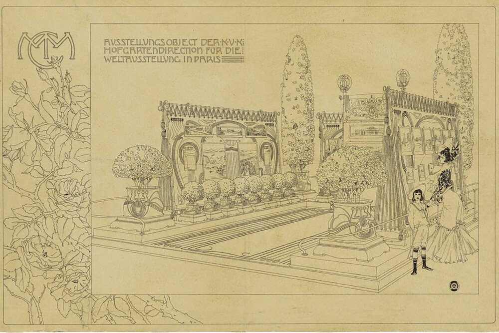 © Wien Museum Otto Wagner: K.u.K. Hofgartendirektion, Ausstellungsobjekt der Weltausstellung in Paris 1900