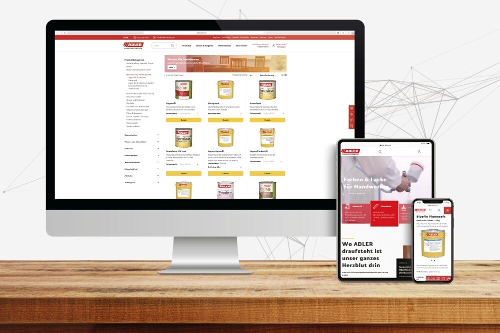 © Adler
Ob Smartphone, Tablet oder PC: Im Onlineshop von Adler kann bequem und rund um die Uhr bestellt werden. Ob Smartphone, Tablet oder PC: Im Onlineshop von Adler kann bequem und rund um die Uhr bestellt werden.