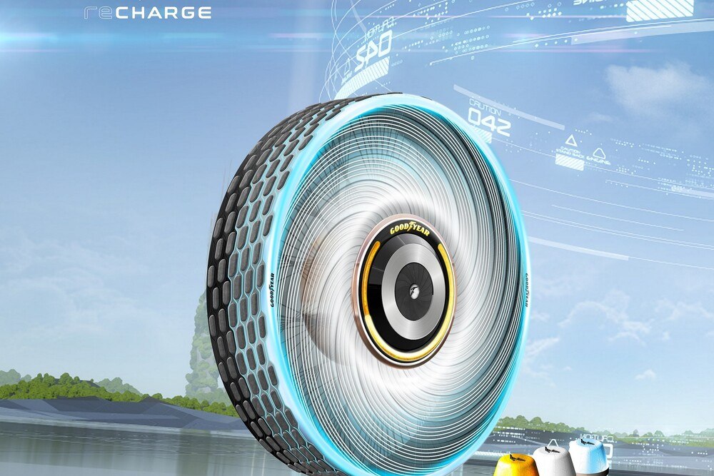 © Goodyear
Eine Reifenvision der Zukunft von Goodyear: "reCharge" Eine Reifenvision der Zukunft von Goodyear: "reCharge"