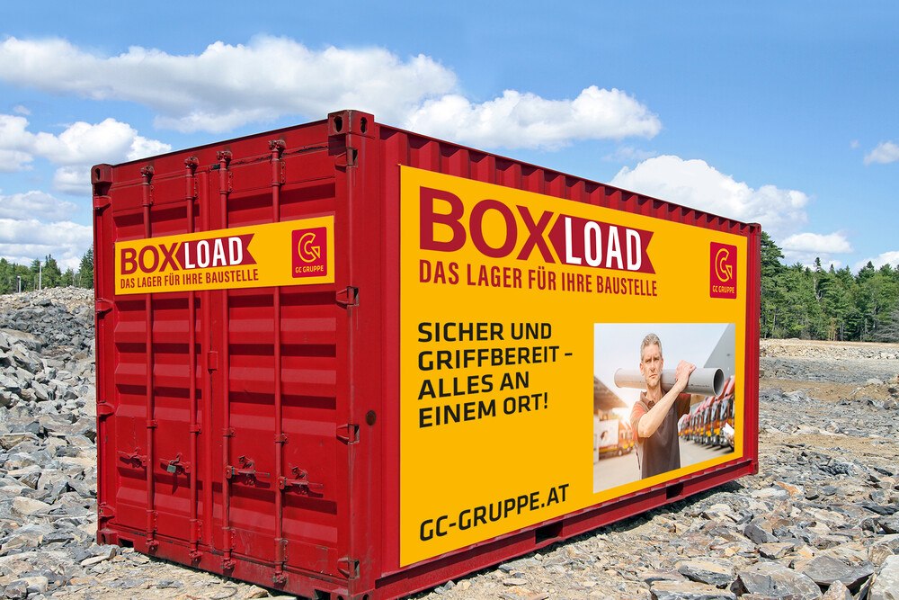 © GC Österreich
Mit "BoxLoad" bietet die GC Gruppe Österreich ab sofort schnelleres und flexibleres Arbeiten auf der Baustelle. GC_Boxload