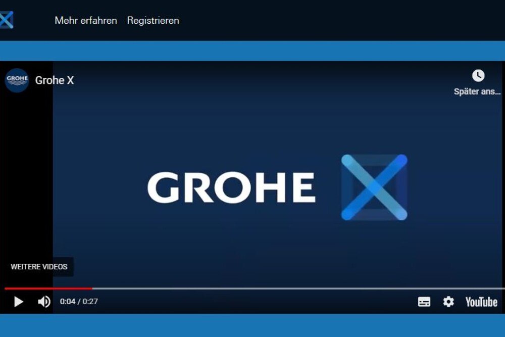 © Grohe
Am 16. März startet Grohe eine digitale Plattform, die Produktneuheiten aus erster Hand erlebbar macht. Grohe X