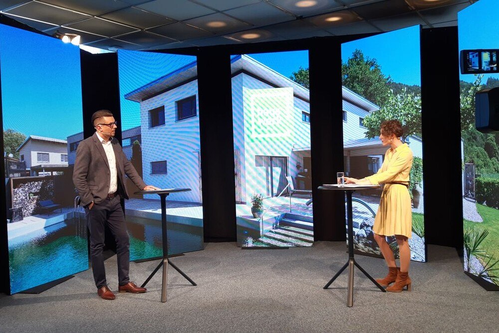 © Messe Dornbirn GmbH.
Videoaufzeichnung auf der ersten com:bau digital am 5. März 2021 Videoaufzeichnung auf der ersten com:bau digital am 5. März 2021