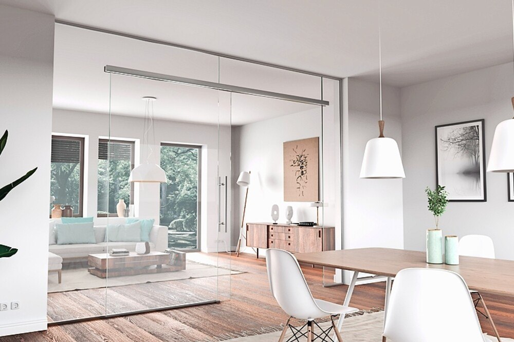 Ein Zimmer in dem das Bohle Schiebetürsystem eingebaut wurde.
© Bohle Ein Zimmer in dem das Bohle Schiebetürsystem eingebaut wurde.