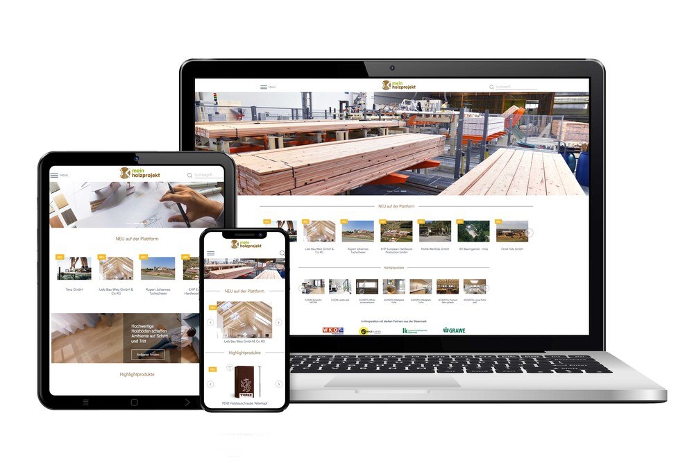 © mein-holzprojekt.at
Die neue Branchenplattform www.mein-holzprojekt.at stellt die Kompetenz der steirischen Produzent*innen und regionalen Dienstleister*innen in den Mittelpunkt.
Die neue Branchenplattform www.mein-holzprojekt.at stellt die Kompetenz der steirischen Produzent*innen und regionalen Dienstleister*innen in den Mittelpunkt.