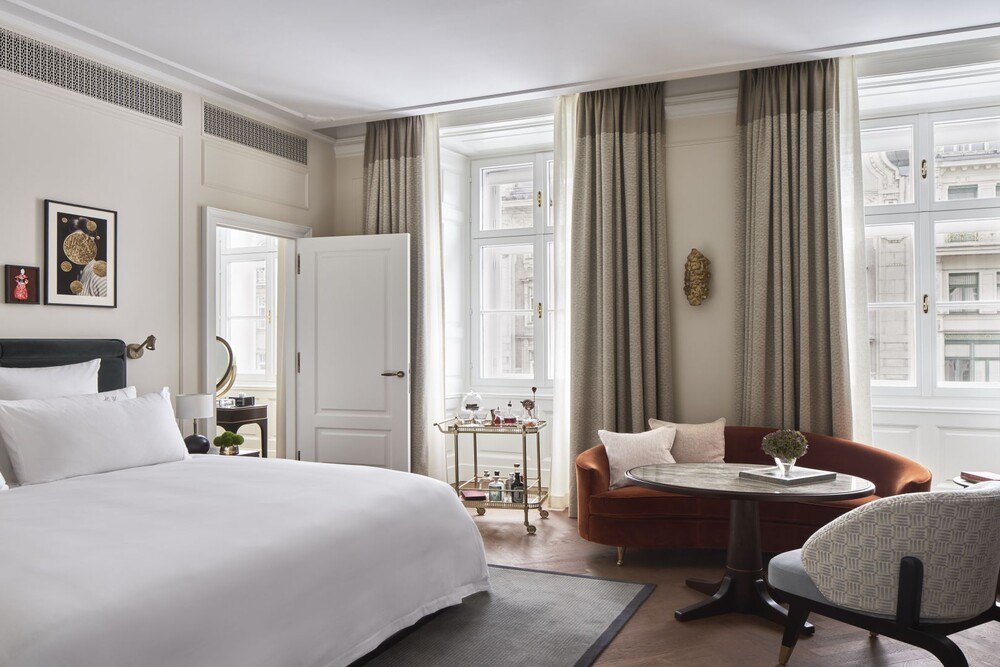 © Rosewood Eine Suite im neuen Rosewood Vienna.