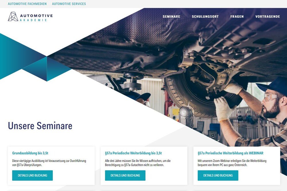 © Wirtschaftsverlag
Automotive Akademie Webseite
Internetseite der Automotive Akademie