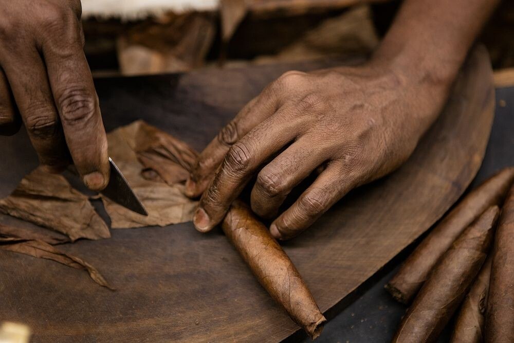 © Oettinger Davidoff
Die Cigarrenroller in der DomRep und Honduras erzeugten 2021 gleich um 35 Prozent mehr Longfiller als im Jahr davor.
Insgesamt wurden 2021 alleine von den handgerollten Cigarren 34,1 Mio. Stück hergestellt.