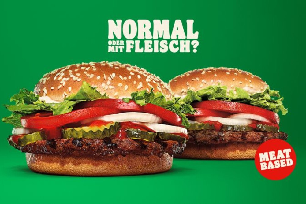Fleisch ist out, bei Burger King am Westbahnhof in Wien.
© Burger King Fleisch ist out, bei Burger King am Westbahnhof in Wien.
