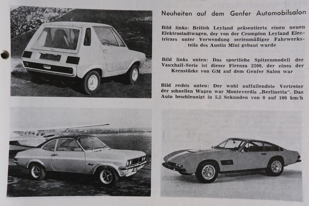 © Archiv OEWV
Automobilsalon Genf 1972
Automobilsalon Genf 1972