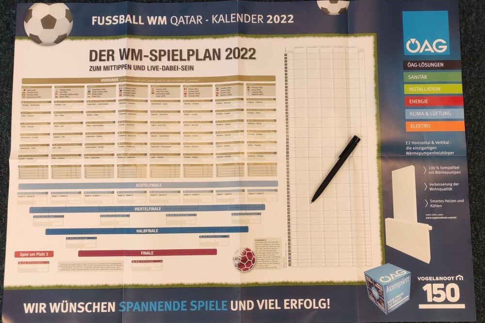 © Klobucsar Fußball-WM-Wandkalender