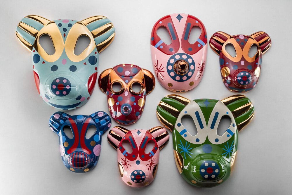 © Bosa
Auf der Messe "Maison&Objet" werden die Tribu-Masken des spanischen Designers Kaime Hayon erstmals einer breiten Öffentlichkeit vorgestellt.
Tribu-Masken von Jaime Haydon