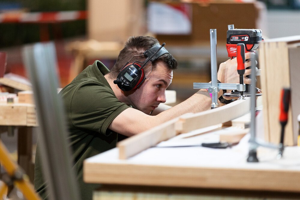 © Skillsaustria/Florian Wieser
Die Berufsstaatsmeisterschaften AustrianSkills (im Bild die Bewerbe 2021) finden heuer im Oktober statt. Anmeldungen werden gerne entgegengenommen.
Austrian Skills 2019