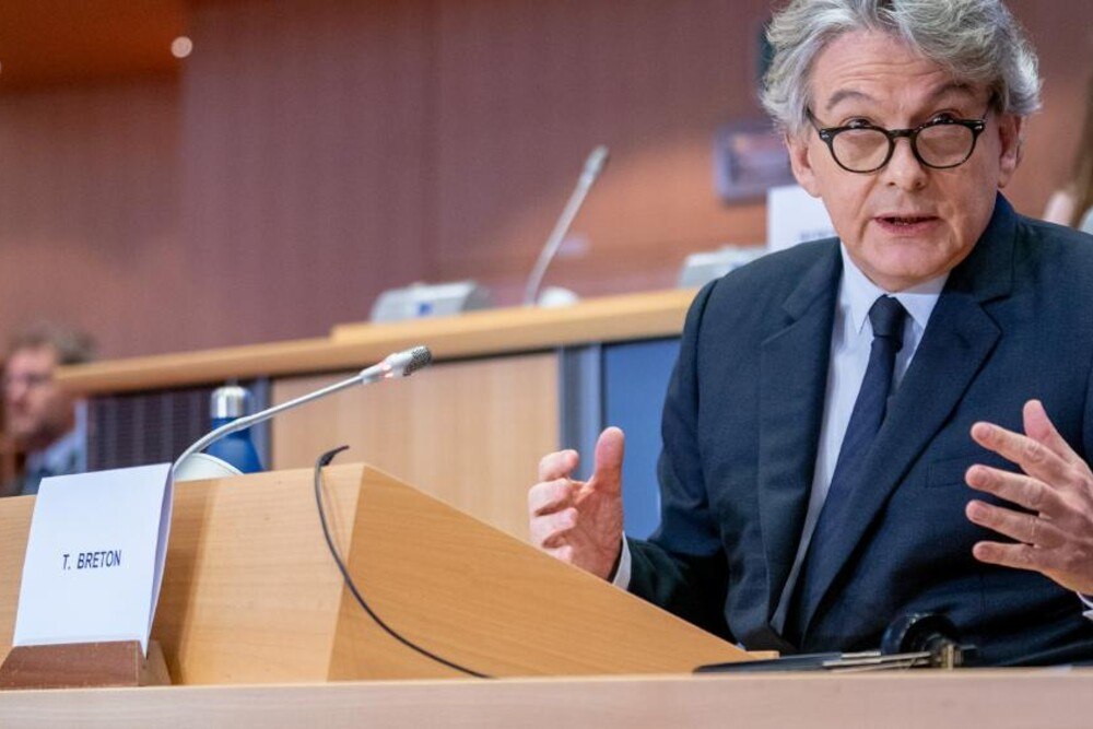 © Europäisches Parlament / Pietro Naj-Oleari
Thierry Breton, EU-Kommissar für Binnenmarkt und Dienstleistungen.
Thierry Breton, EU-Kommissar für Binnenmarkt und Dienstleistungen.