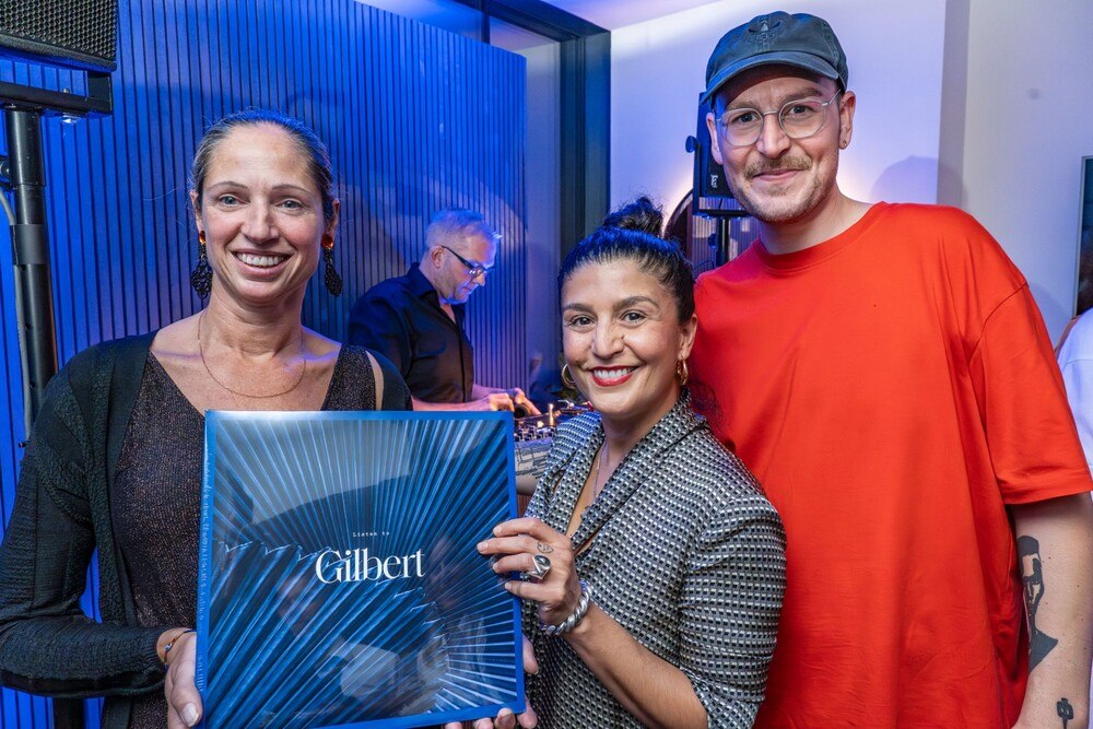 © ALBA Communications/Clemens Niederhammer Hoteldirektorin Astrid Kahl-Schaban, Simon Birner von Luv Shack Records, &flora Küchenchefin Parvin Razavi und Michael Johannes Pachler, Roadmusic Records
