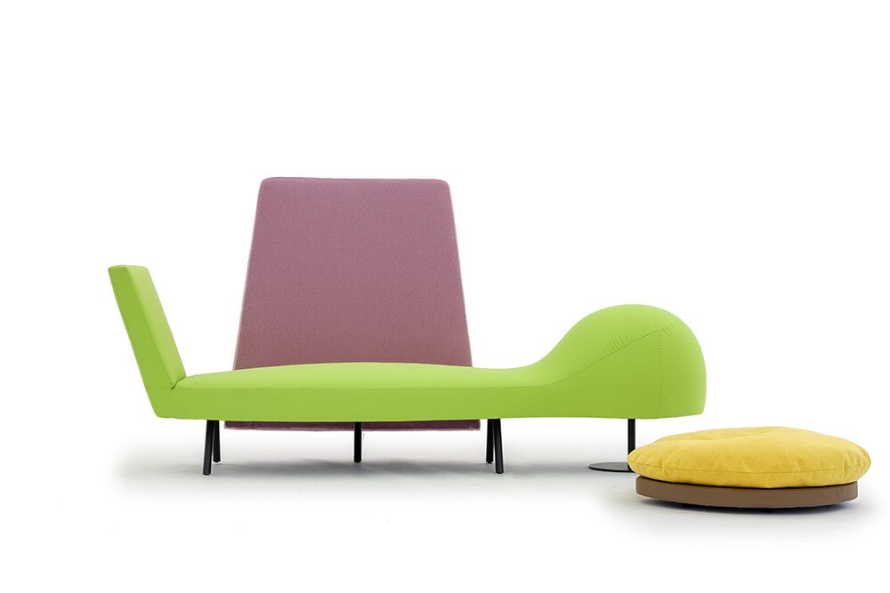 Klappsofa mit Fußteil