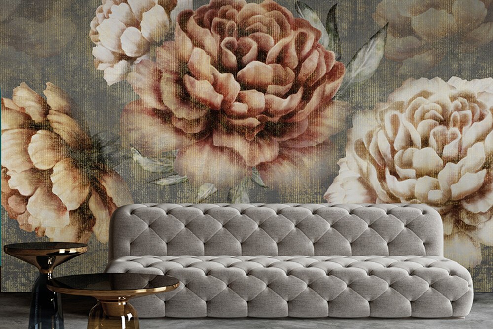 Tapete mit Blumenmotiv