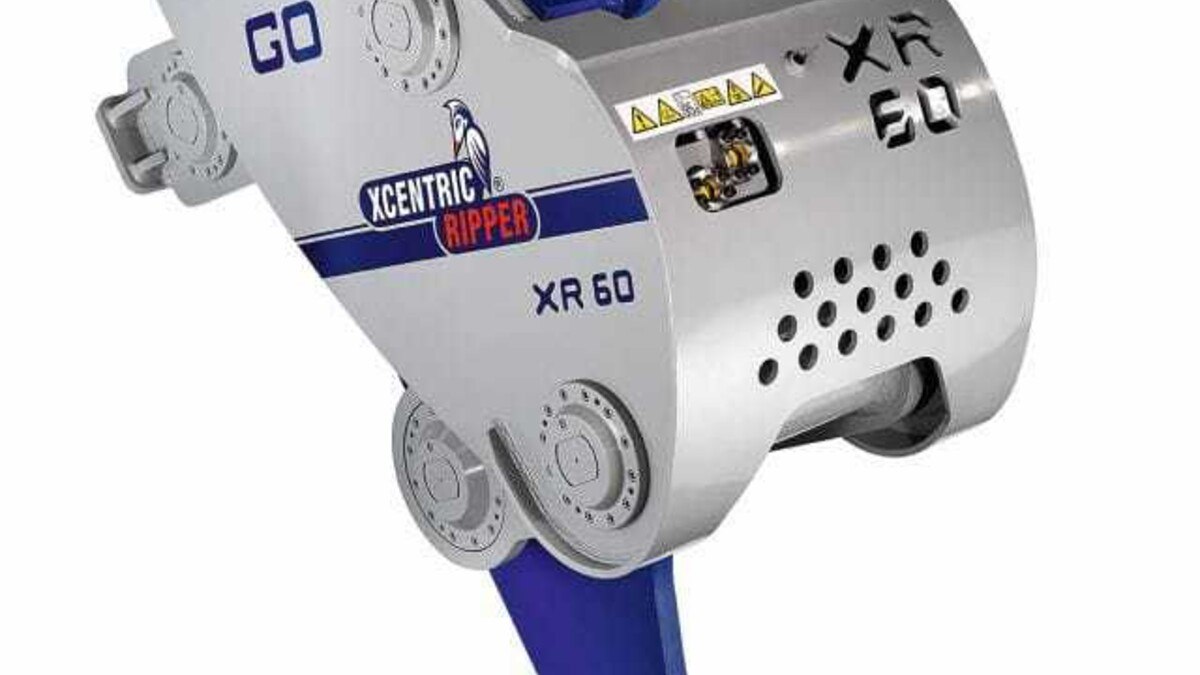 Xcentric Ripper, erhältlich bei Kuhn, bringt bei speziellen Einsätzen die fünffache Leistung des Hydraulikhammers.