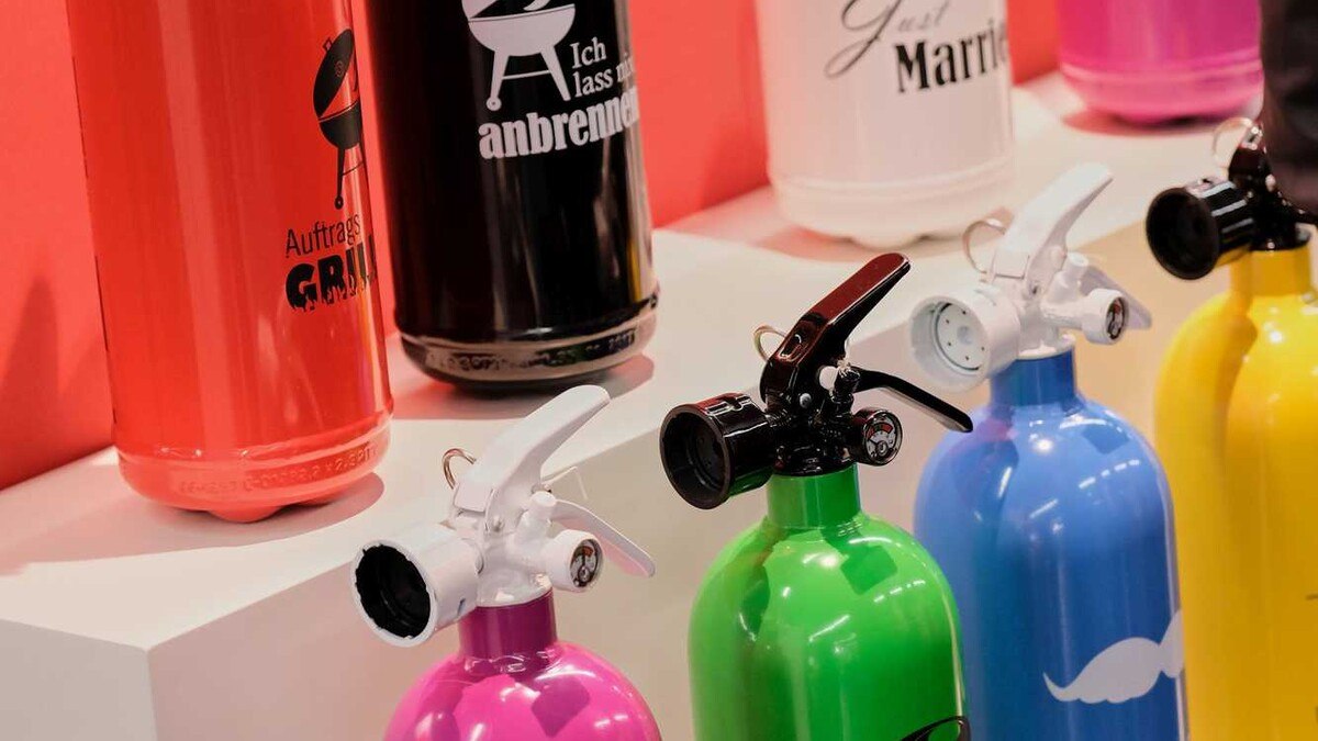 Bunte Feuerlöscher