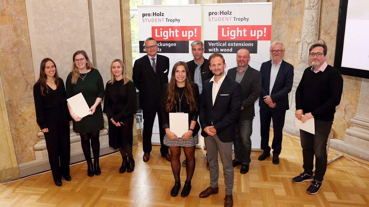 Die Preisträger der diesjährigen ProHolz Trophy