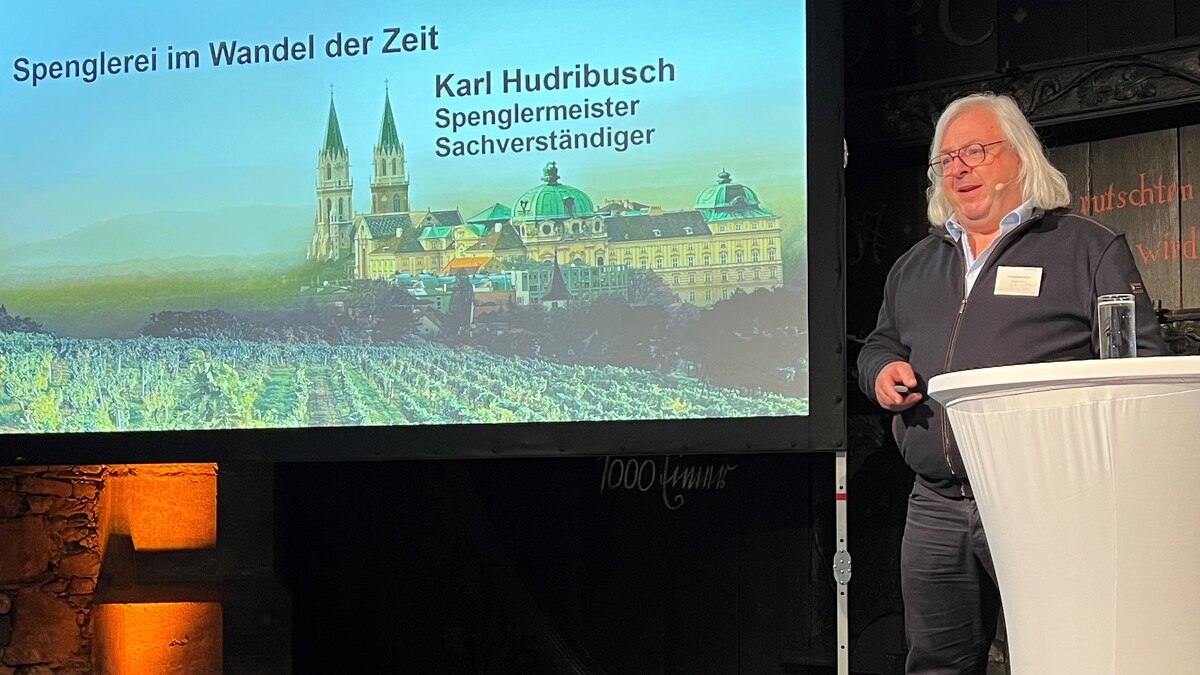 Spenglermeister und Sachverständiger Karl Hudribusch 
