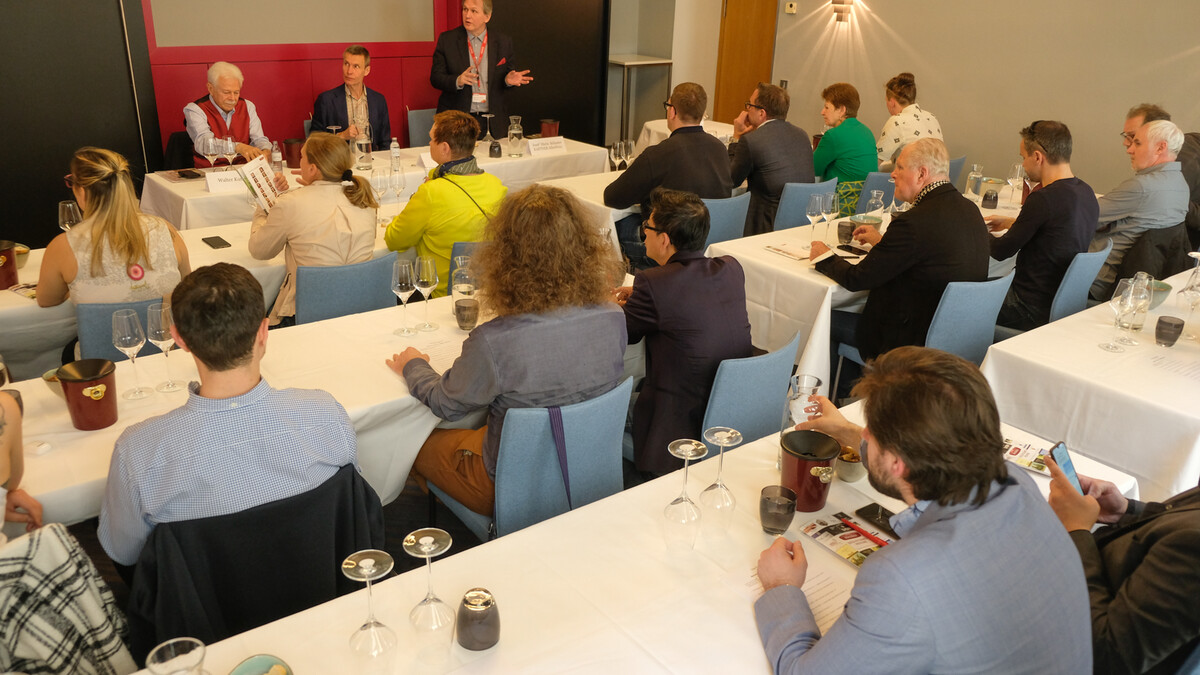 Seminar mit Walter Kutscher (WSOV), Christian Bauer (Wein&Kultur), Josef M. Schuster (Kastner AllesWein)