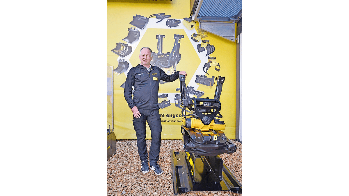 Engcon auf der Bauma 2022