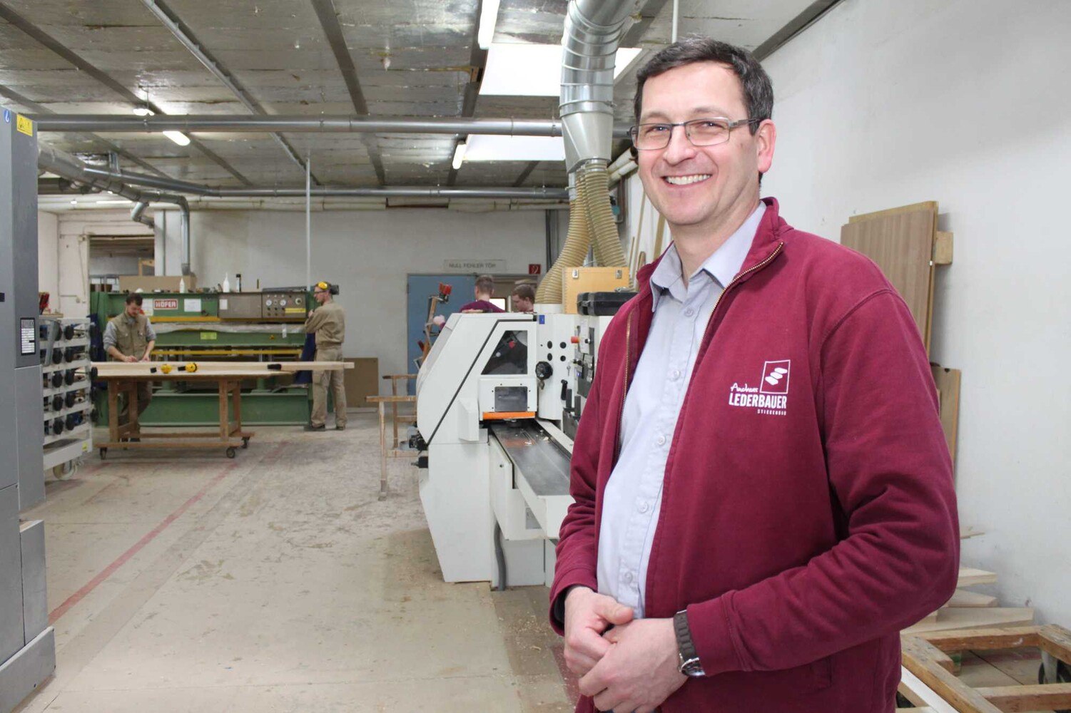Andreas Lederbauer in seiner Werkstatt.