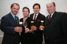 Wein meets Bier: Markus Liebl, Raphaela Vallon-Sattler, Peter Hanke, Siegfried Menz