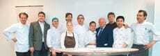 Ein Aufgebot der Superlative zündete zum Abschluss des Culinary Art Festivals ein Feuerwerk: Andreas Döllerer, Martin Fauster, Ralf Zacherl, Cornelia ­Poletto, Christian Winkler, Christoph Zangerl, Sohyi Kim, Patron Eckart Witzigmann, Stephan Zuber, Dr. Jian Zhao und Martin Baudrexel (v. l. n. r.)