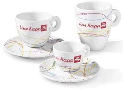 „Live happilly“-Tassenset in verschiedenen Formaten