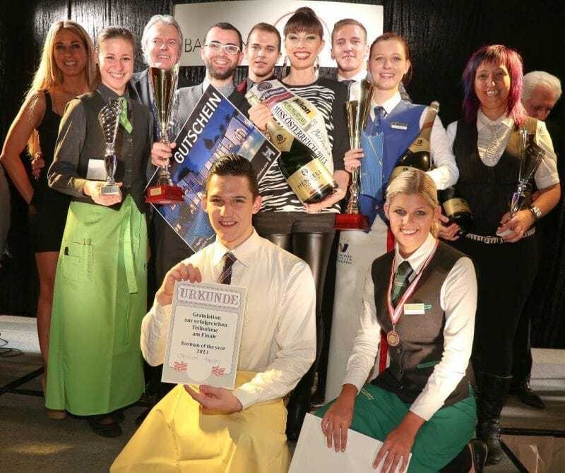 Große Freude bei Nino Berger (Barman of the Year 2013) und Anna Hölzl (Gewinnerin der Kategorie "Junior")