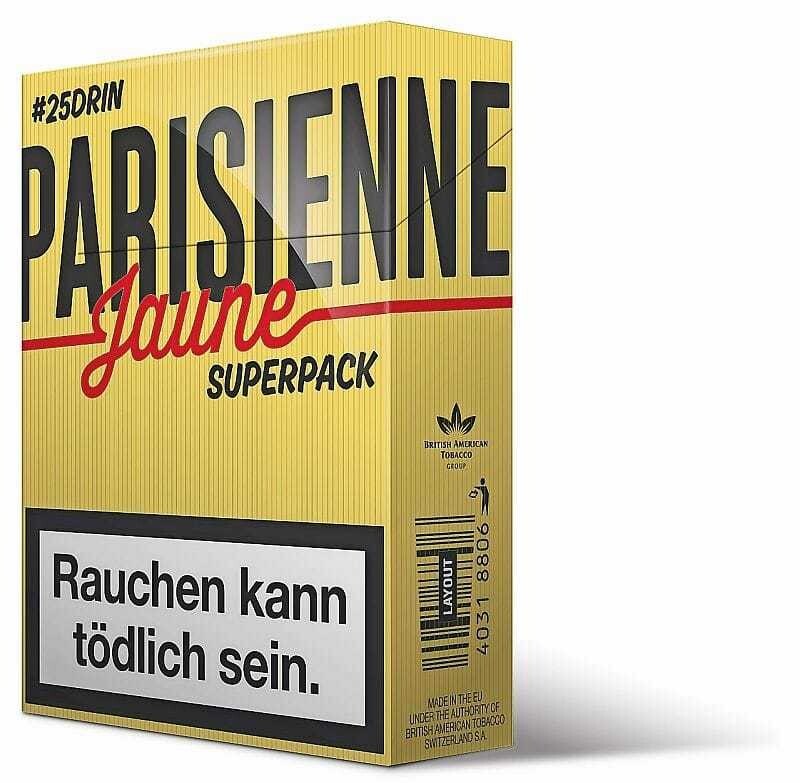 © BAT Das Superpack bietet 25 Parisienne Jaune zum Preis von 5 Euro.